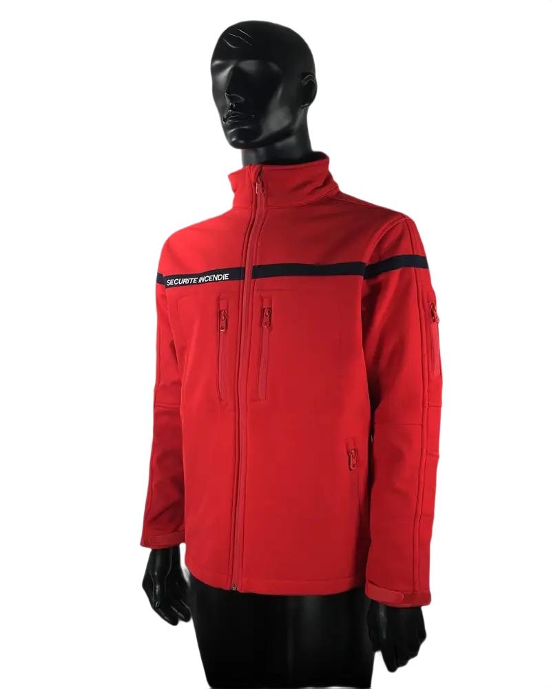 SOFTSHELL ROUGE SECURITE INCENDIE