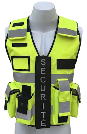 Gilet Urban Force Jaune - SÉCURITÉ PRIVÉE - ALTO RISK