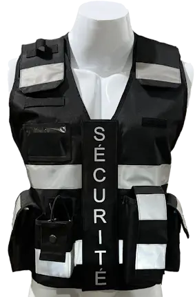 Gilet Urban Force Noir - SÉCURITÉ PRIVÉE - ALTO RISK