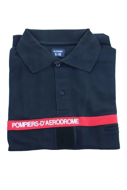 Polo Manches courtes - POMPIERS-D'AERODROME