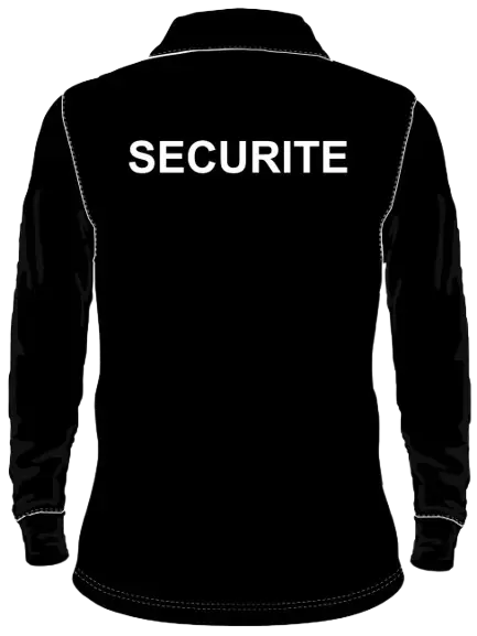 Polo SECURITE - Manches longues Noir – Image 2