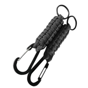 Porte-clés para-corde noir