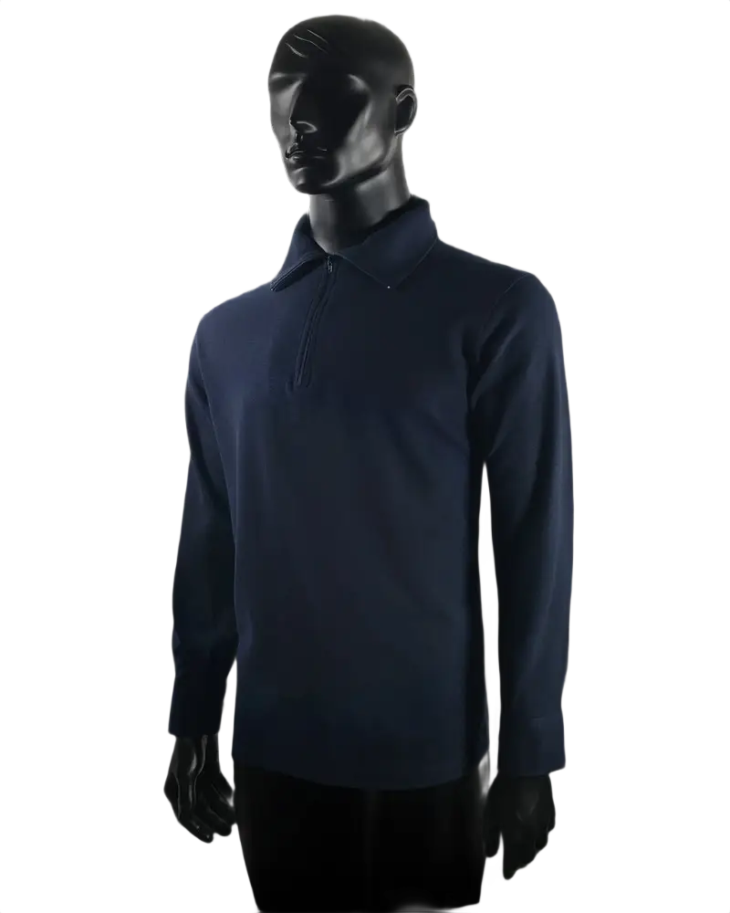 Chemise F1 - marine poignet bouton